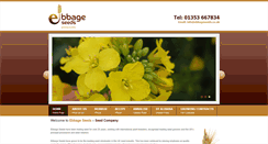 Desktop Screenshot of ebbageseeds.co.uk